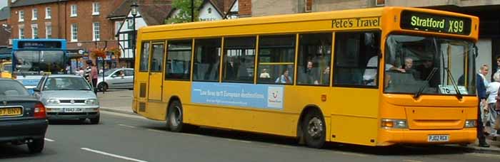 Pete's Travel Dennis Dart SLF Plaxton Pointer 2 PJ02RGX